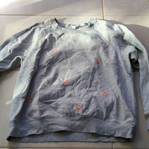 Embroidered rainbow crew neck sweatshirt old navy